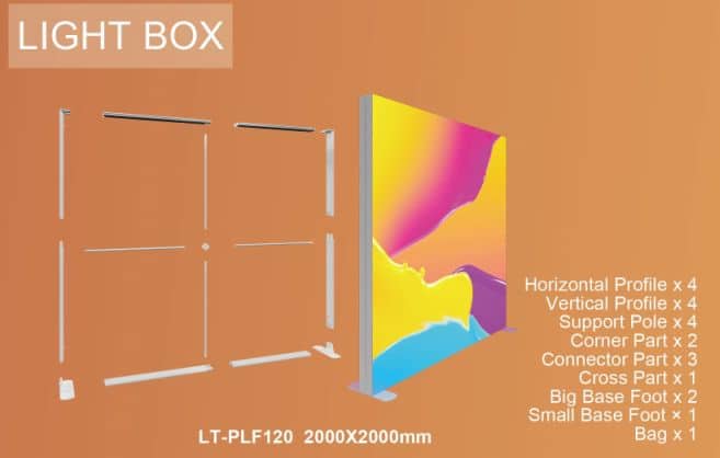 Smart Light Box - LED wall with silicone edge graphic, Advertising systems
