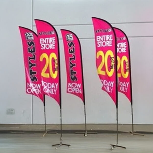 Flaga reklamowa z nadrukiem (Flying Banner, Winder)