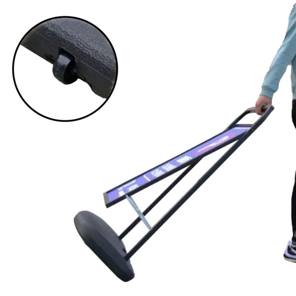 Potykacz outdoor stalowy czarny na zbiorniku