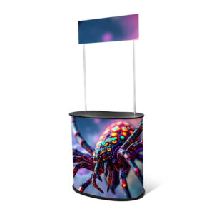 Stoisko promocyjne, trybunka wystawiennicza nr 3 z topperem